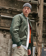 Collar bomber jacket — lifestyle