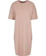 Women's organic oversizes slit tee dress — Dusk Rose
