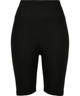 Women's high waist cycle shorts — Black