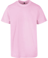 Acid washed round neck tee — Soft Pink