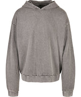 Acid washed oversize hoodie — Asphalt