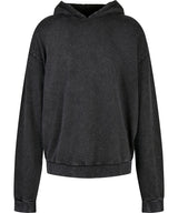 Acid washed oversize hoodie — Black