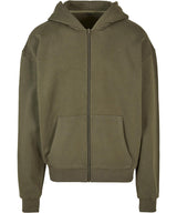 Ultra heavy zip hoodie — Olive