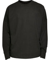 Oversize cut on sleeve long sleeve — Black