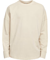 Oversize cut on sleeve long sleeve — Sand