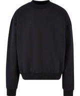 Ultra-heavy cotton crew neck — Black