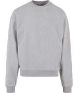 Ultra-heavy cotton crew neck — Heather Grey