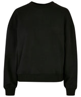 Women’s oversized crew neck sweatshirt — Black