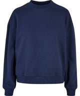 Women’s oversized crew neck sweatshirt — Light Navy
