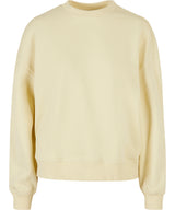 Women’s oversized crew neck sweatshirt — Soft Yellow