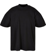 Oversized mock neck tee — Black*