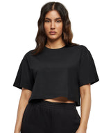 Women’s short oversized tee — lifestyle