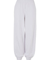 Women’s high waist balloon sweatpants — White