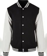 Old school college jacket — Black/White
