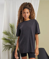Women’s oversized acid wash tee — lifestyle