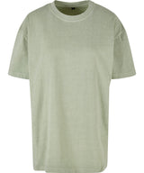 Women’s oversized acid wash tee — Soft Salvia