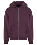 Fluffy zip hoodie — Plum Purple