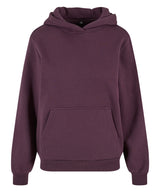 Women’s fluffy hoodie — Plum Purple