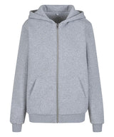 Women’s fluffy zip hoodie — Heather Grey