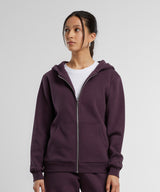 Women’s fluffy zip hoodie — lifestyle