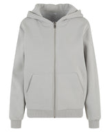 Women’s fluffy zip hoodie — Light Asphalt