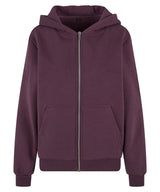 Women’s fluffy zip hoodie — Plum Purple
