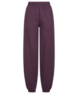 Women’s fluffy sweatpants — Plum Purple