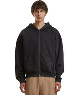 Vintage heavy zip hoodie — lifestyle