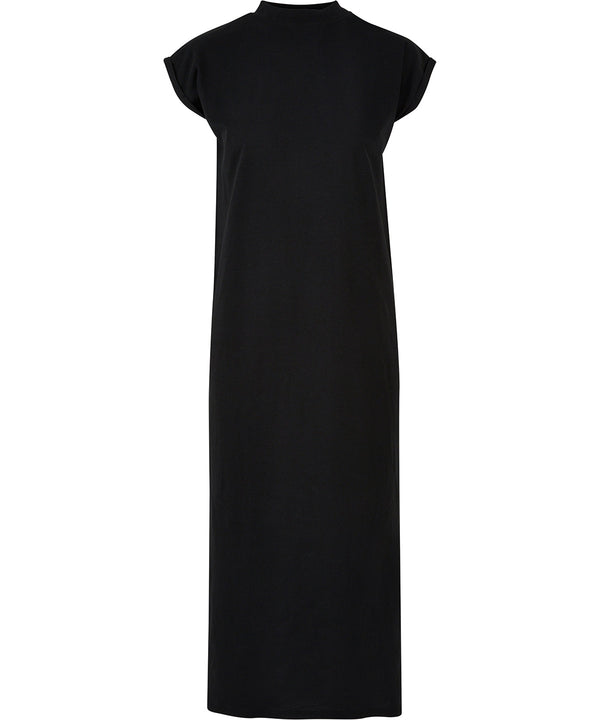 Women’s long extended shoulder dress