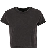 Women’s vintage cropped tee — Black
