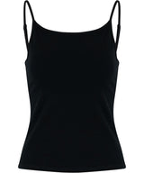 Women’s stretch Jersey short slim top — Black