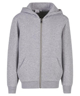 Kids fluffy zip hoodie — Heather Grey