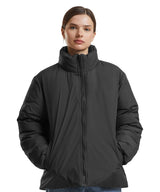 Women’s loose puffer jacket — lifestyle