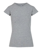 Women’s stretch tee — Heather Grey