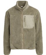Bonded sherpa jacket — Pale Olive