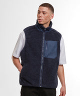 Bonded sherpa vest — lifestyle