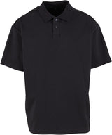Oversized polo shirt — Black