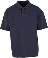 Oversized polo shirt — Navy
