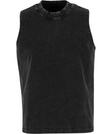 Women’s vintage washed sleeveless tee — Black