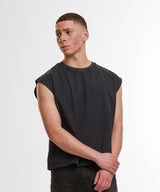 Vintage cropped heavy sleeveless tee — lifestyle