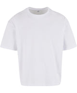 Cropped oversize tee — White