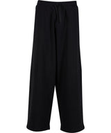Wide-leg sweatpants — Black