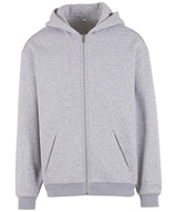 Loose-fit zip hoodie — Heather Grey