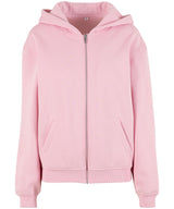 Women’s loose-fit zip hoodie — Soft Pink
