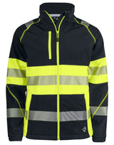 ProJob 6443 Class 1 Softshell Jkt — Yellow/Black