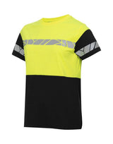 ProJob Progression 7005 Ladies T-Shirt — Black/Yellow