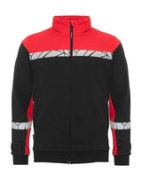 ProJob Progression 7103 Full Zip Sweat — Black/Red
