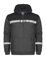 ProJob Progression 7104 Half Zip Hoodie — Grey/Black