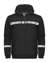 ProJob Progression 7104 Half Zip Hoodie — Black/Black
