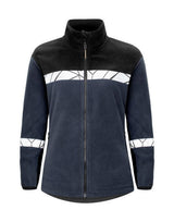 ProJob Progression 7301 Ladies FZ Fleece — Navy/Black